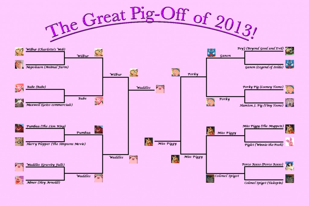 The final round of the Great Pig-Off
